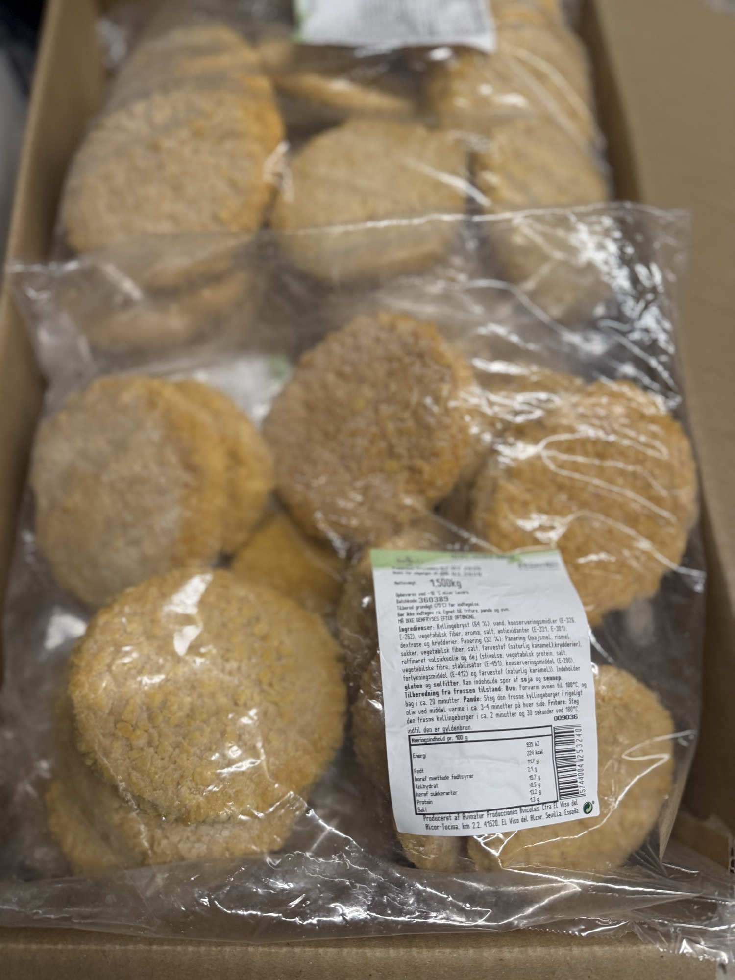 Crispy kyllingeburger
