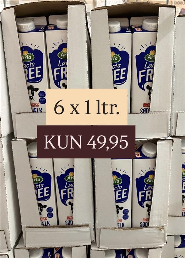 6 x laktosefri sødmælk